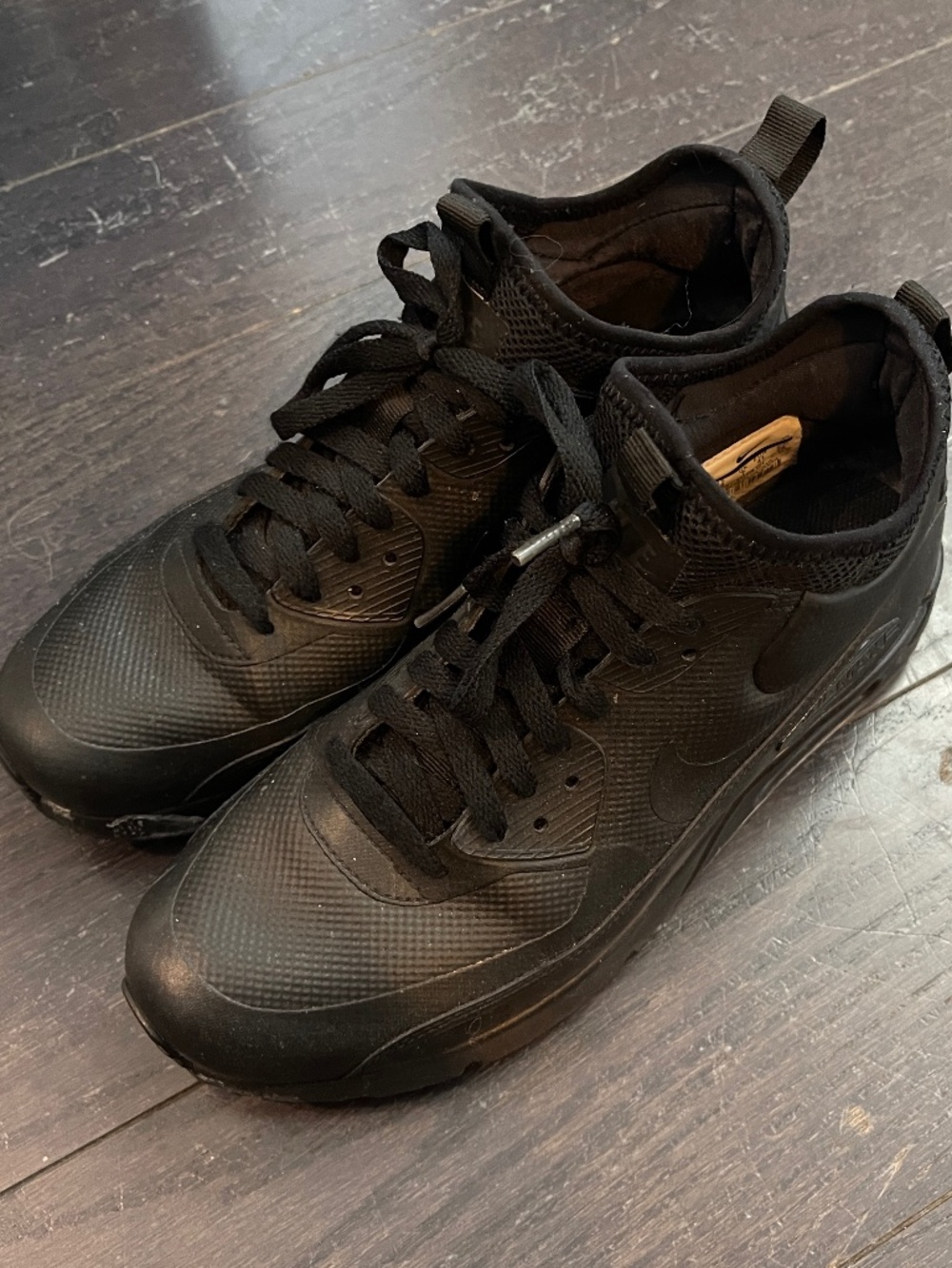 NIKE Air Max 90 ultra mid black men shoe sneaker US 8